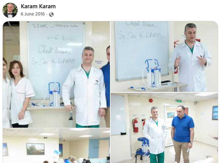محاضرة حول أنبوب الصدر وإعادة التأهيل التنفسي يلقيها الدكتور كرم كرم لفريق العلاج الطبيعي في مستشفى سيدة زغرتا الجامعي